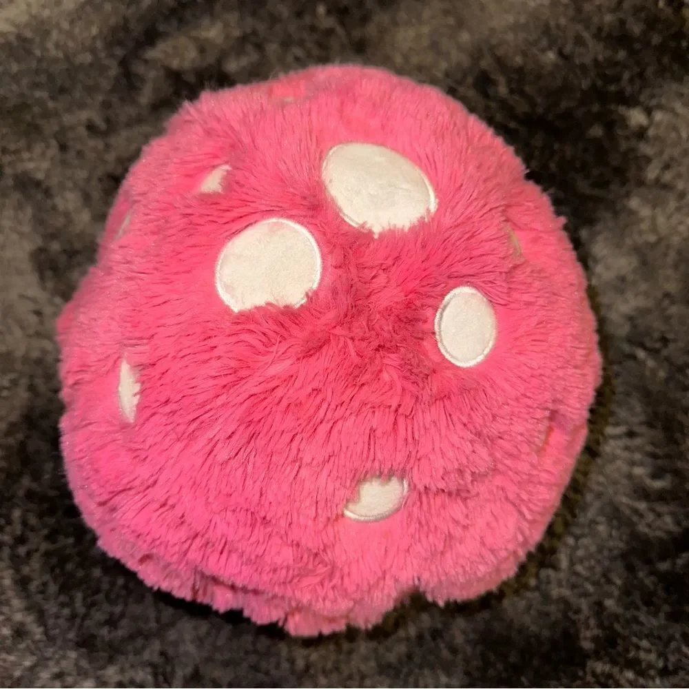 Squishable Smiling Mushroom Pink Medium Size 9” Plush Girly Fungi Fairycore Boho
